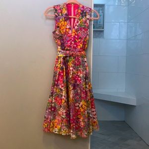 Kate Spade Floral Dots Burnout Sleeveless Dress 4